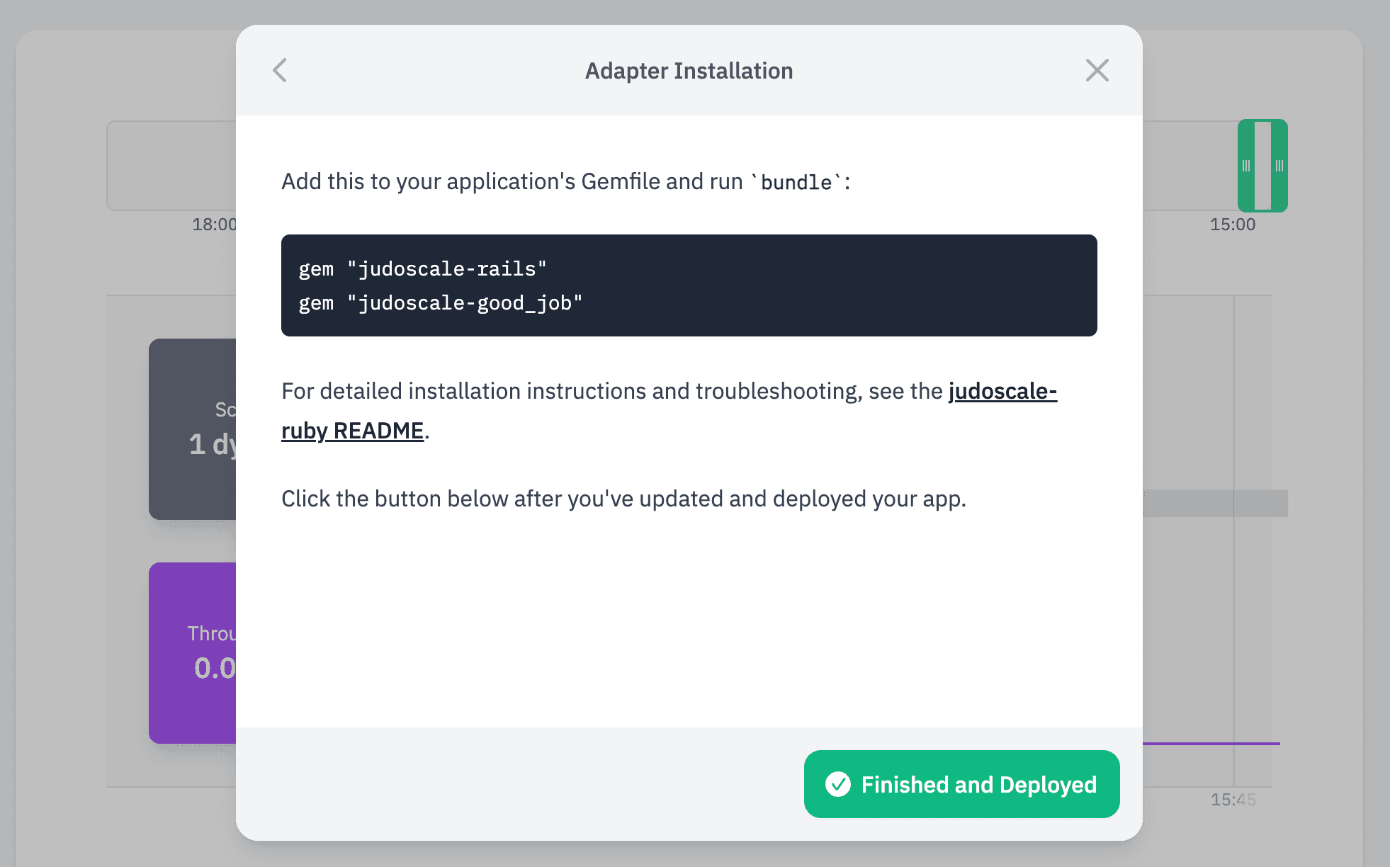 Screenshot of installation instructions