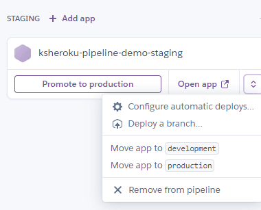 Configure automatic deploys