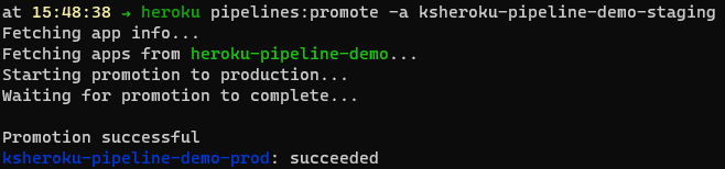 Heroku app promotion